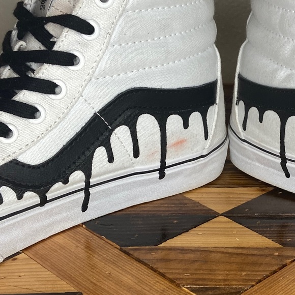 Vans Sk8 Hi 10oz Canvas Custom Drips - Picture 4 of 5